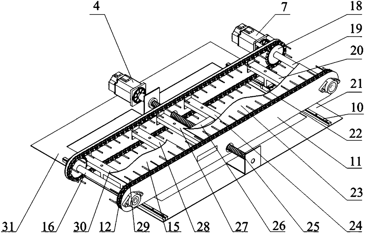 Seedling sending, taking and delivering device for pressing type seedling taking full-automatic seed tray seedling transplanter