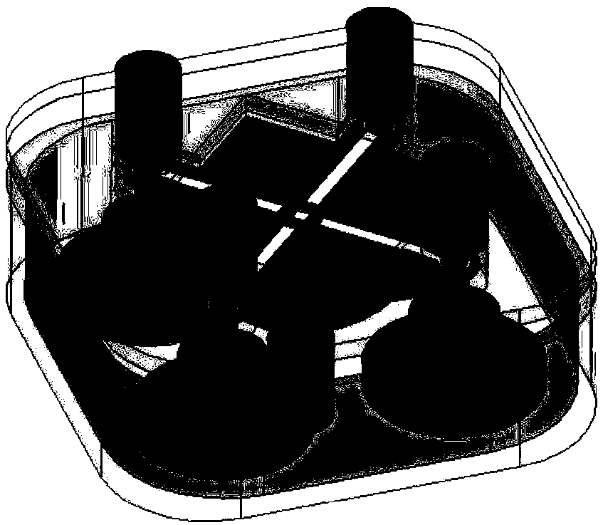 Microwave high-isolation-degree multi-path cavity power divider