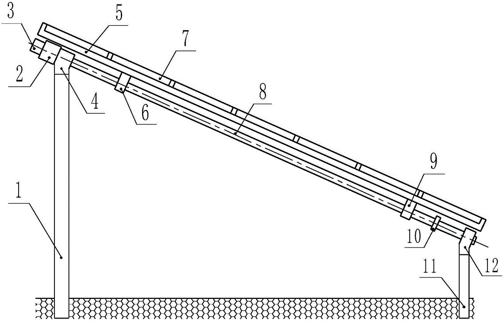 Photovoltaic power generation system combined with fish farm