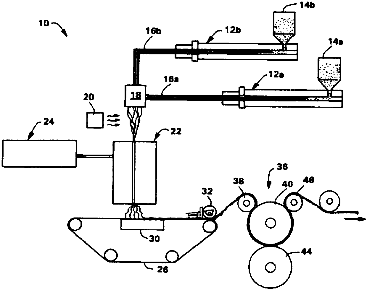 Polyester fiber production equipment