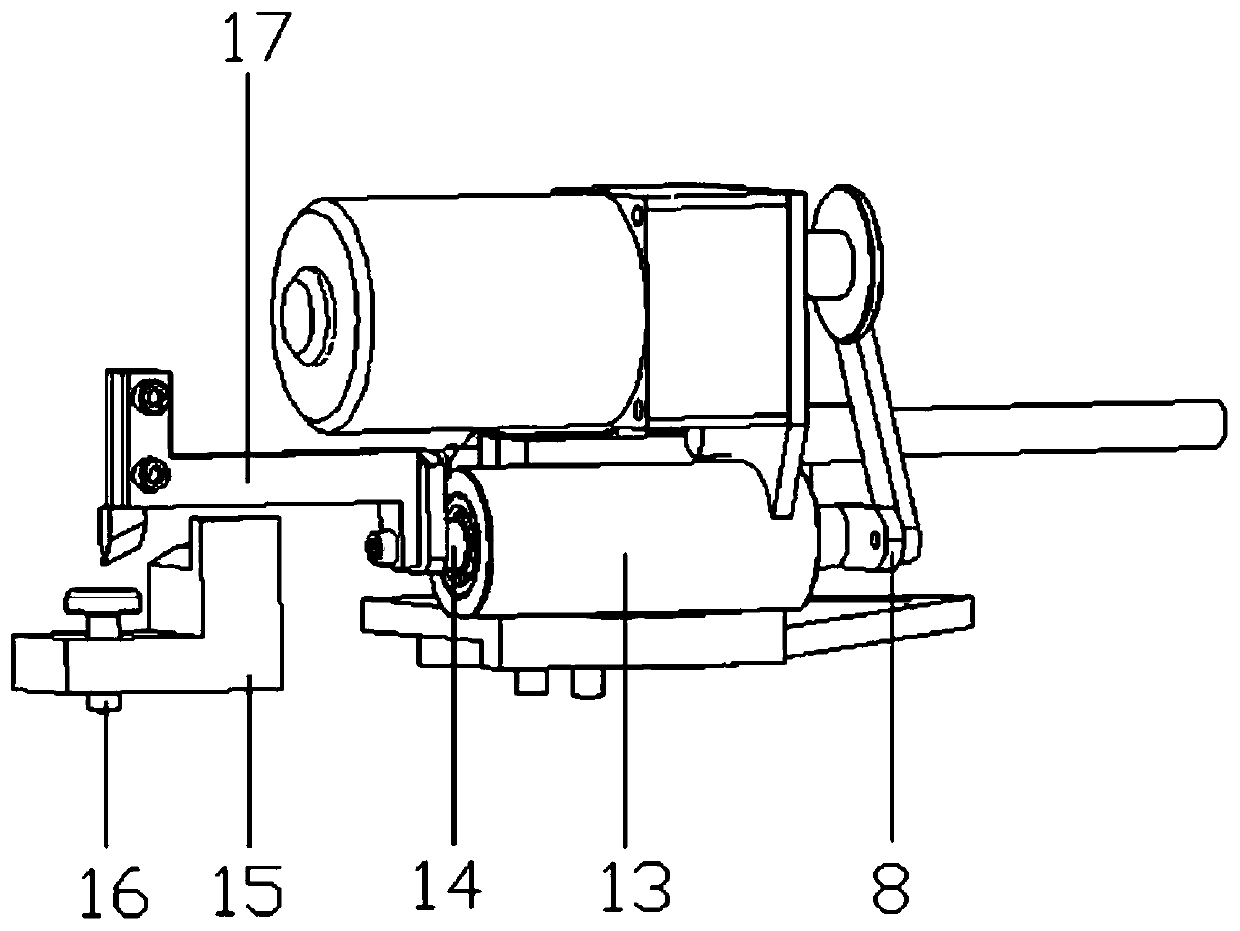 Auxiliary device for grinding and polishing the arc surface of the workpiece on the plane grinding and polishing machine