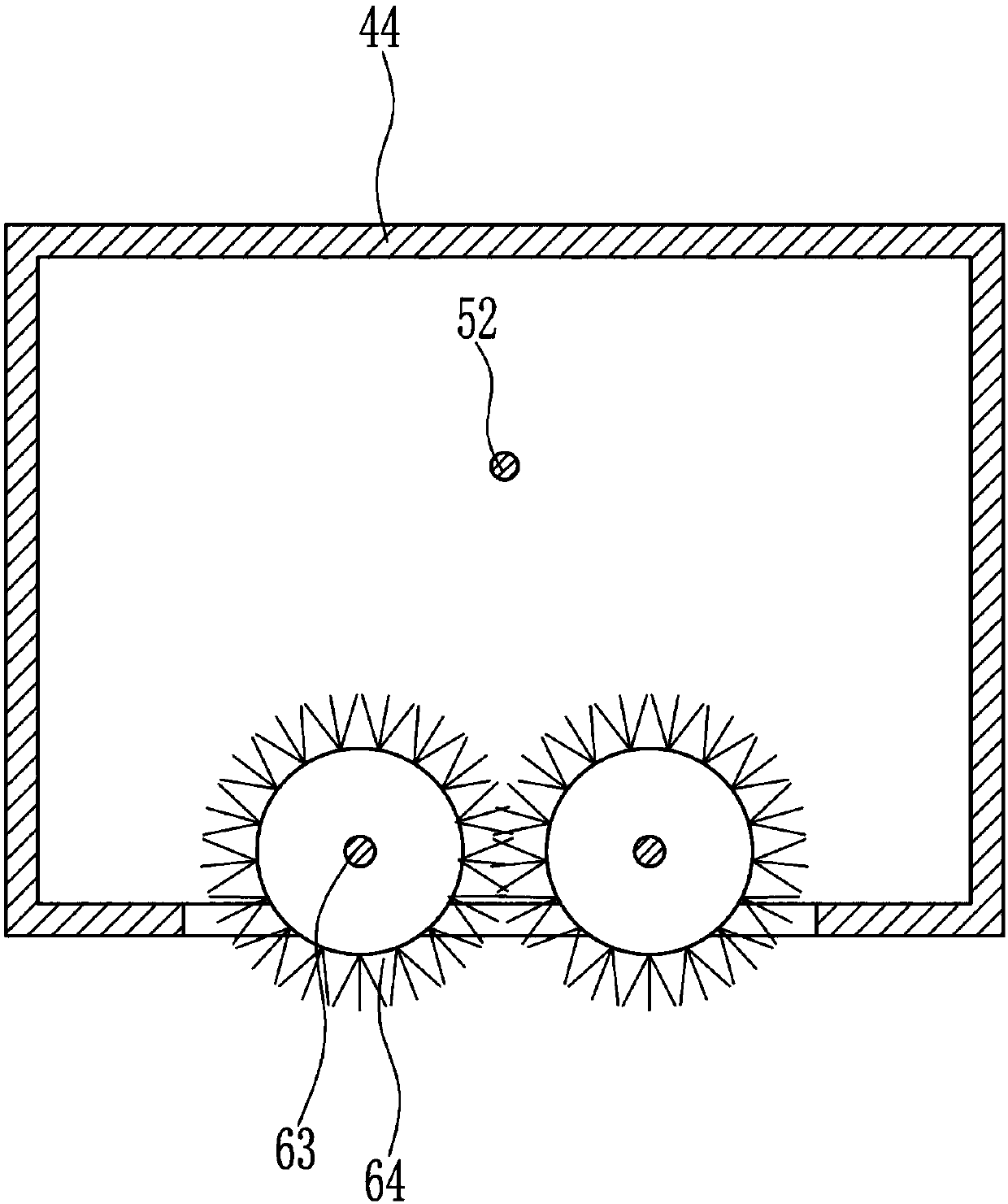 Bed surface cleaning device of gastroenterology department examination CT bed