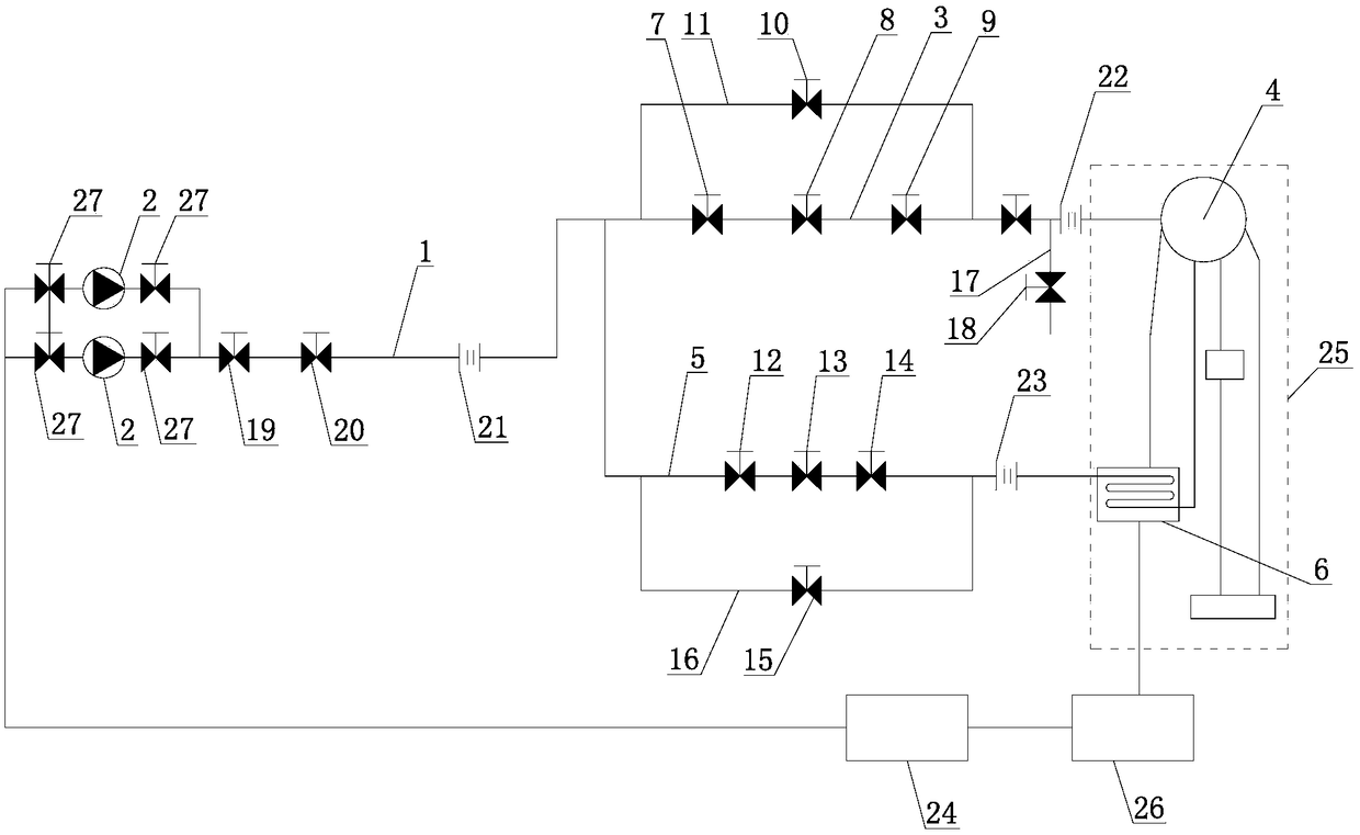 Water feeding system of gas power generation boiler