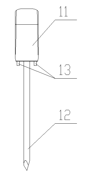 Split pneumothorax puncture needle