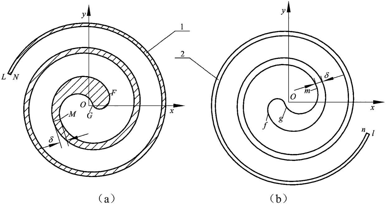 A fully meshed spiral tooth with gradient wall thickness