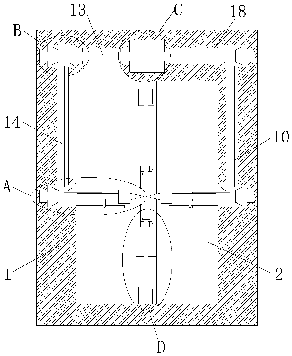 A kind of two-way drilling equipment for mechanical processing