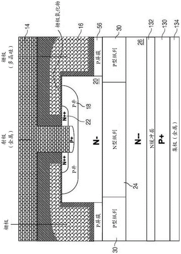 Vertical power mosfet including planar channel