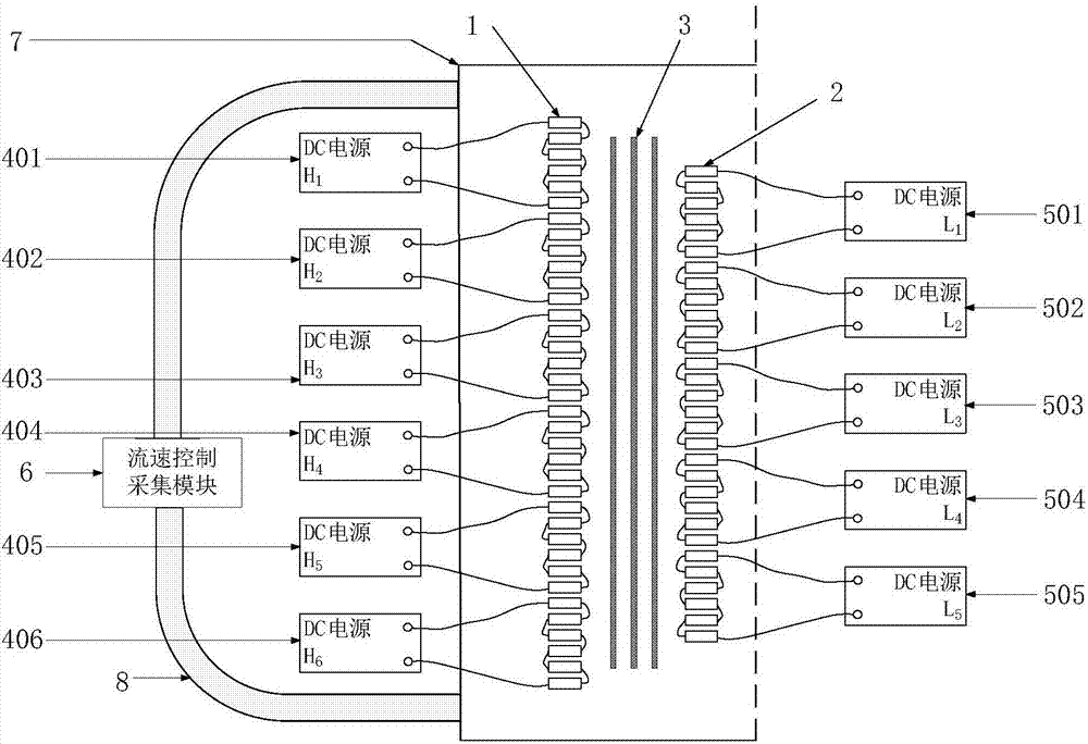 Thermal aging experimental device for transformer insulation under nonuniform winding loss