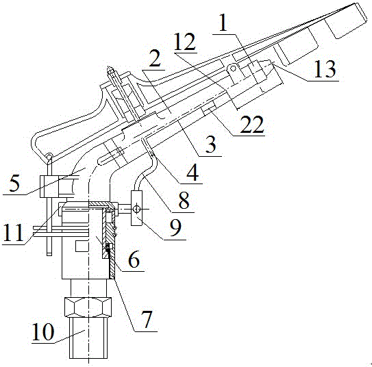 Multifunctional low-pressure spray irrigation nozzle