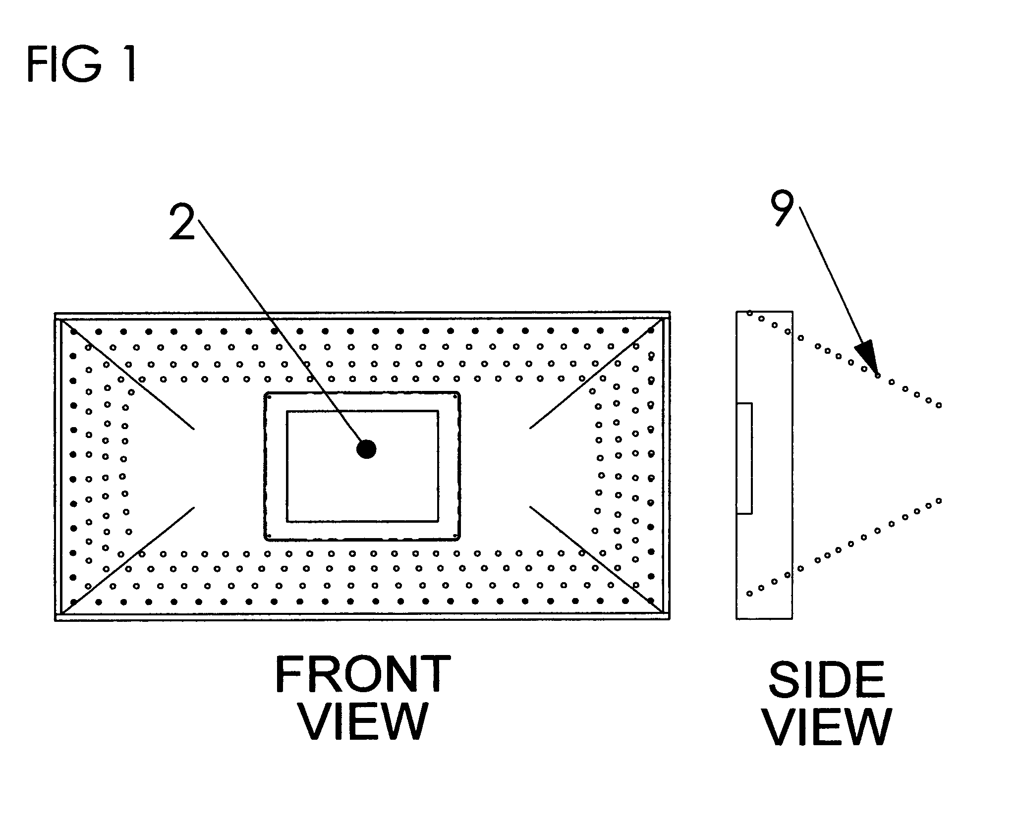 Infinity tunnel display system with floating dynamic image