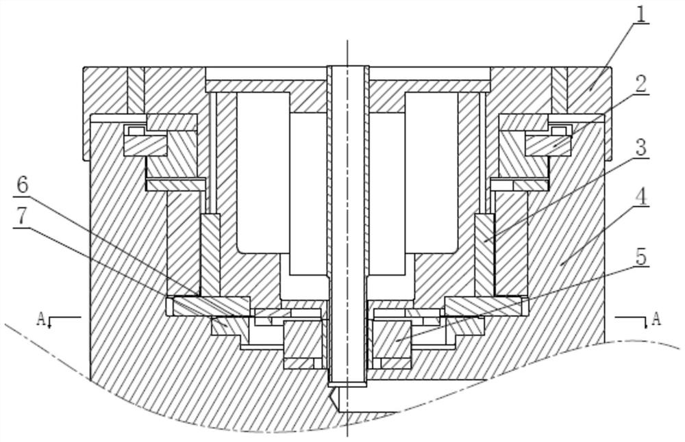 Direct-driven rotating table and circular grinding machine comprising same