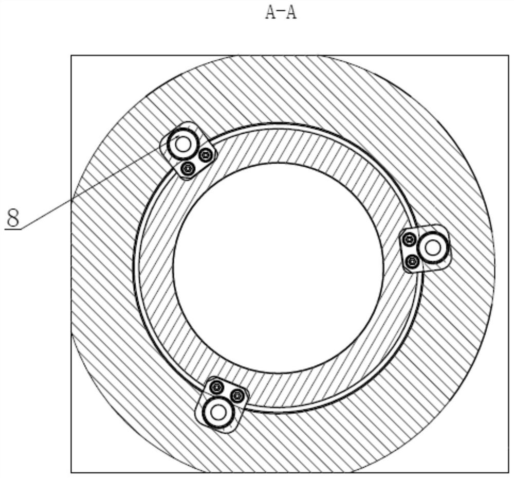 Direct-driven rotating table and circular grinding machine comprising same