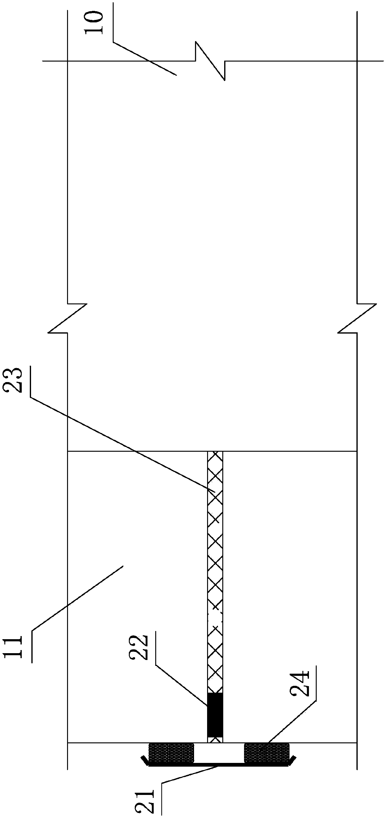 Impermeable drainage system for cement-sand-gravel dam