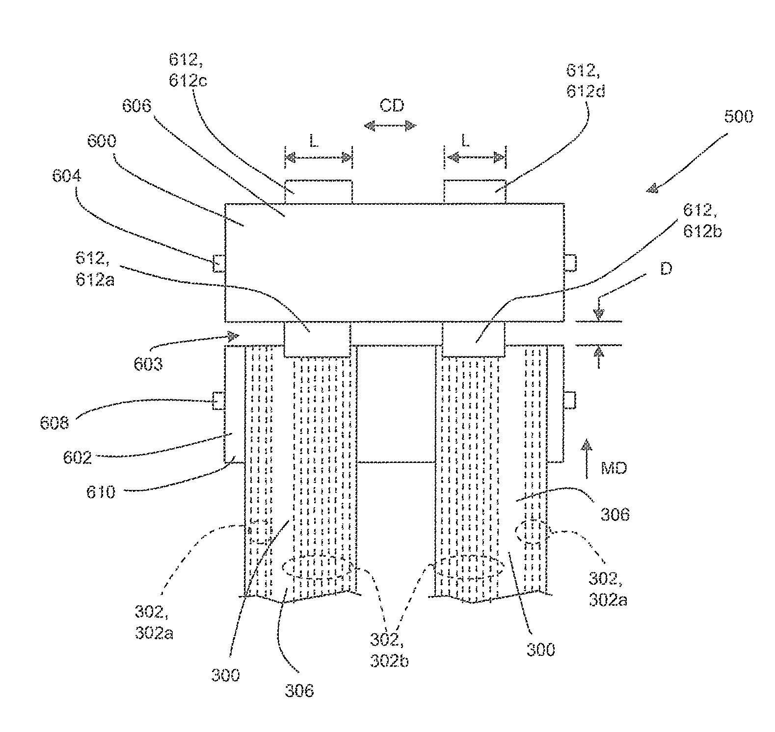 Absorbent article process and apparatus for intermittently deactivating elastics in elastic laminates