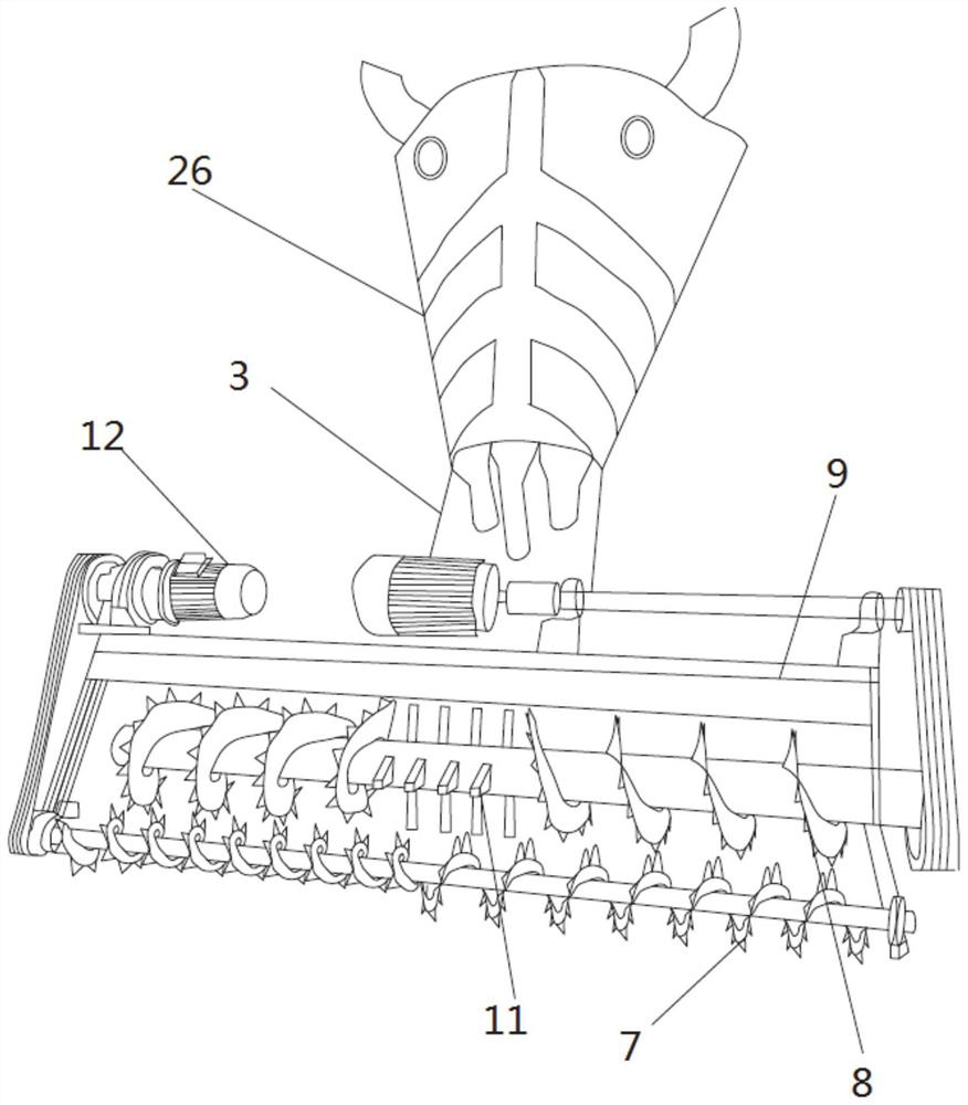 Agricultural pollution control and fertilizer production treatment device and agricultural waste treatment method