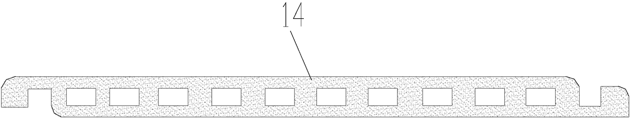 Head device for extruder forming sintered exterior wall decorative hanging board