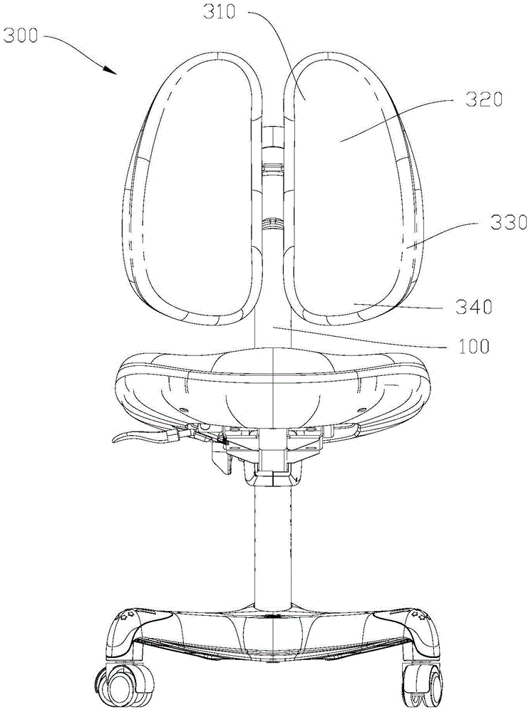 Backrest structure of adjustable seat depth seat