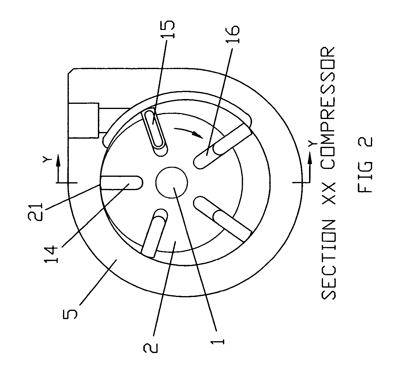 Compressor/expander of the rotating vane type