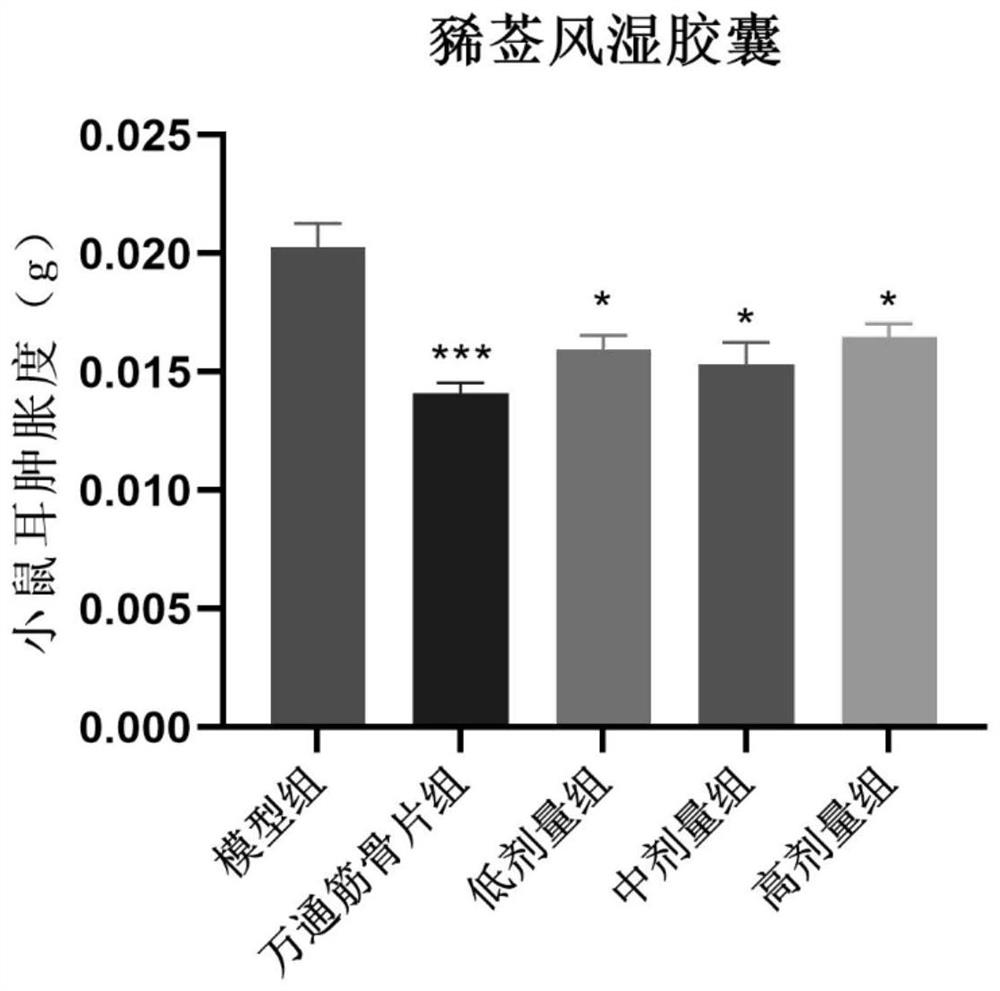 Traditional Chinese medicine composition for treating rheumatism and preparation method thereof