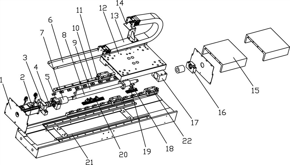 High-precision microscope X-axis translation mechanism