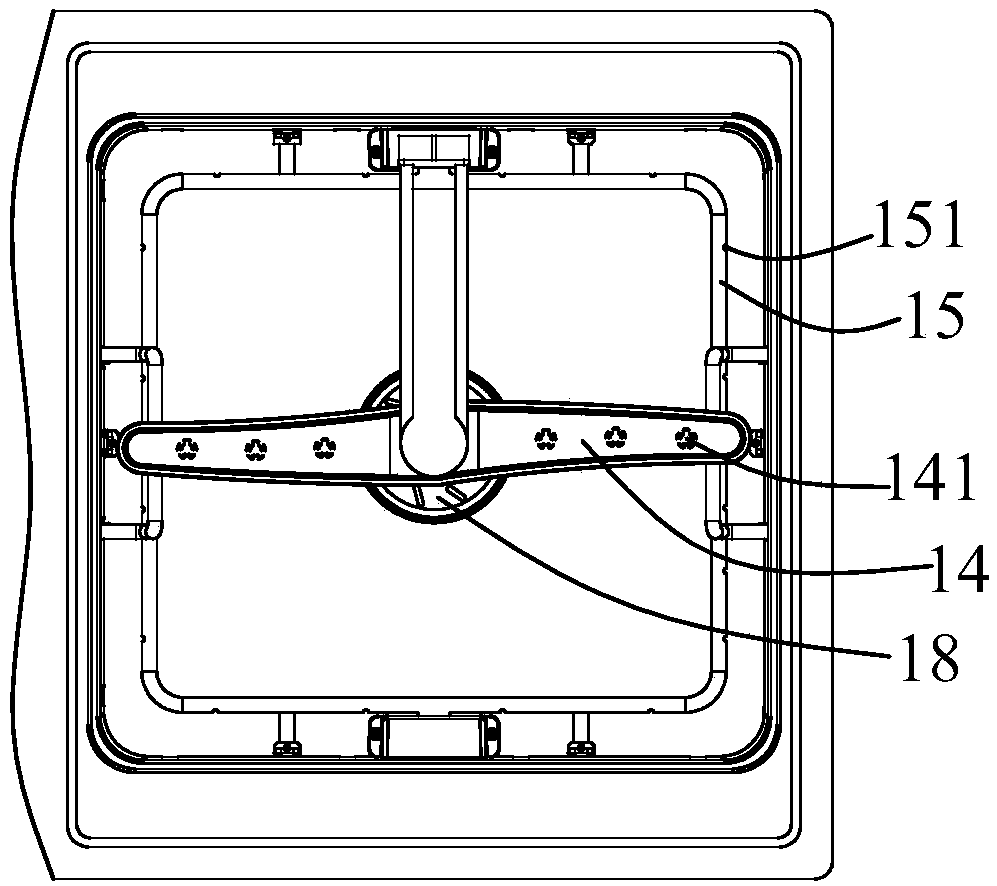 Washing method of water tank type washing machine with bubble washing basket