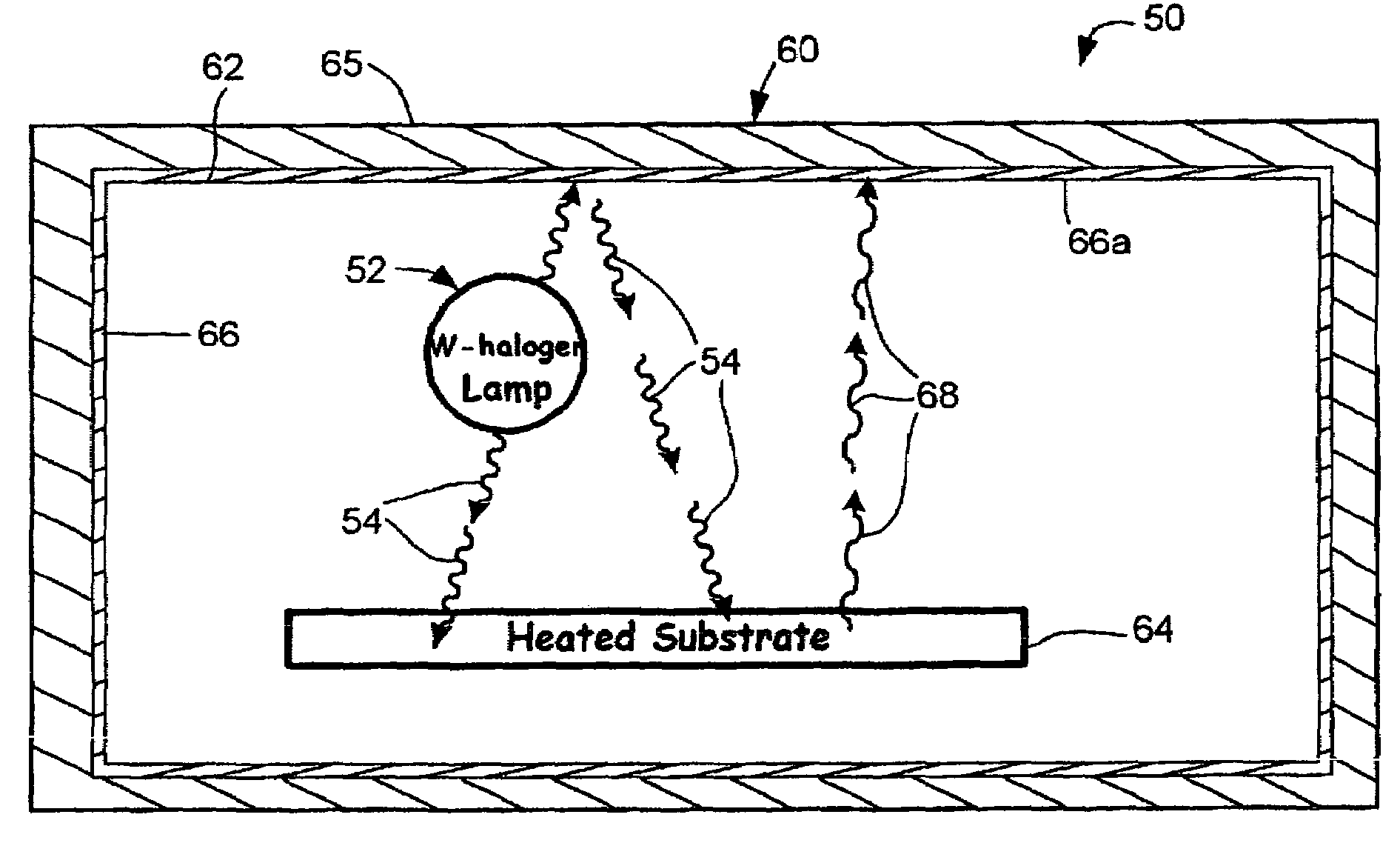 Selective reflectivity process chamber with customized wavelength response and method