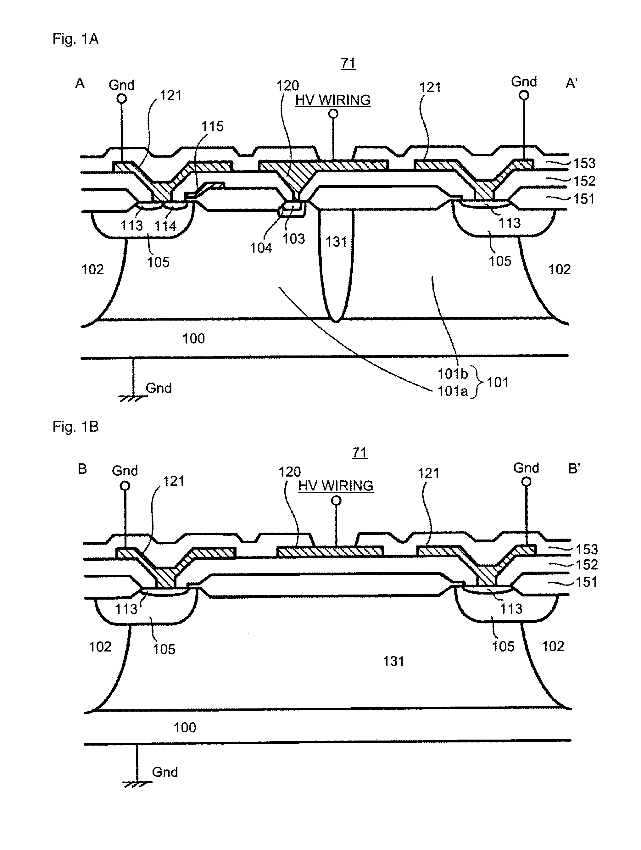 High voltage semiconductor device and driving circuit