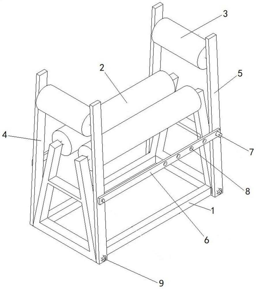 Push-pull rolling device for auxiliary rebar connection