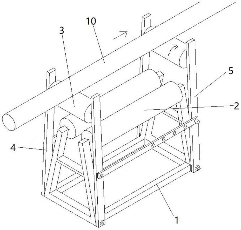 Push-pull rolling device for auxiliary rebar connection