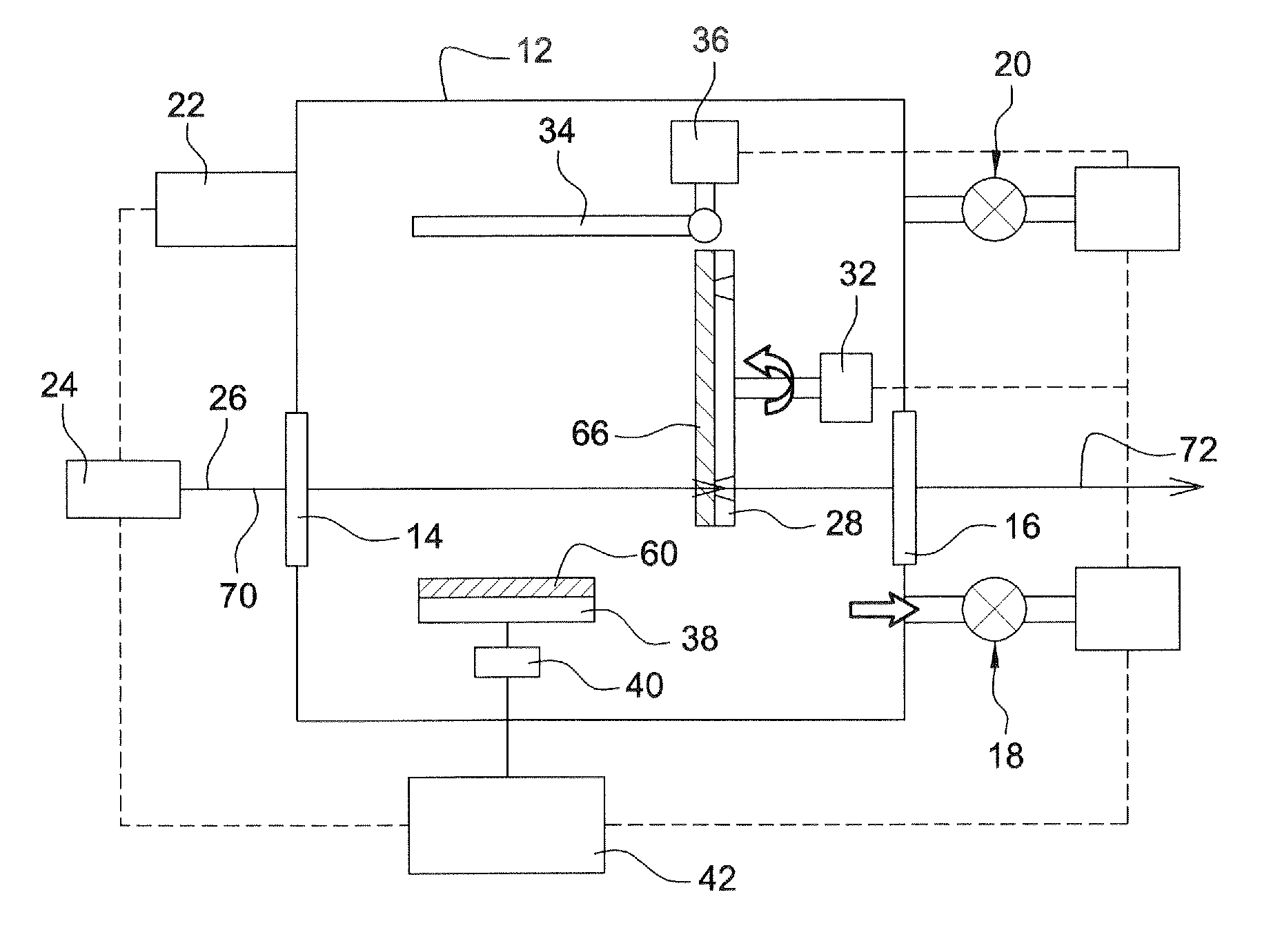 Method and system for manufacturing a target for the emission of photon radiation, particularly x rays, or of particles, particularly protons or electrons, by laser firing