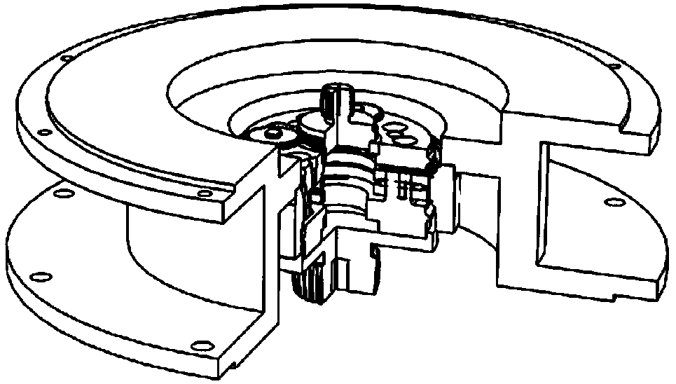 Deformable outer cone drum-shaped gapless spline structure