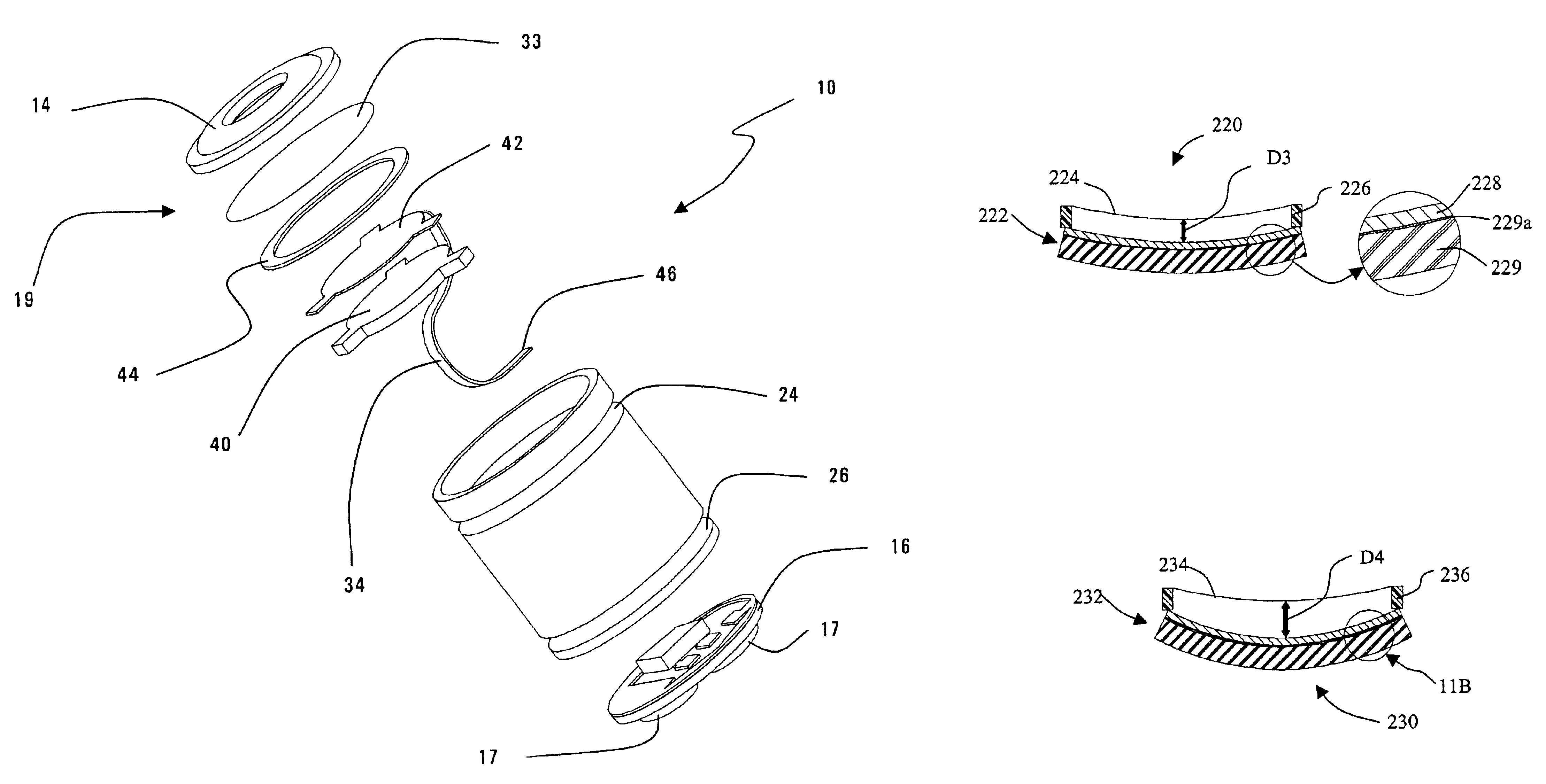 Microphone for a listening device having a reduced humidity coefficient