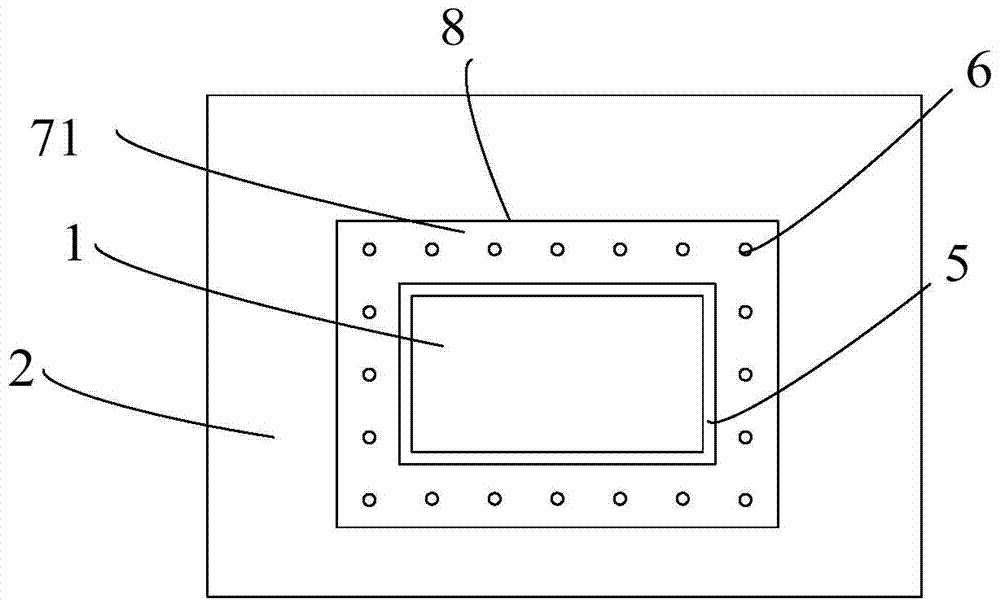 Waterproof joint structure and construction method of air duct exiting concrete structure opening