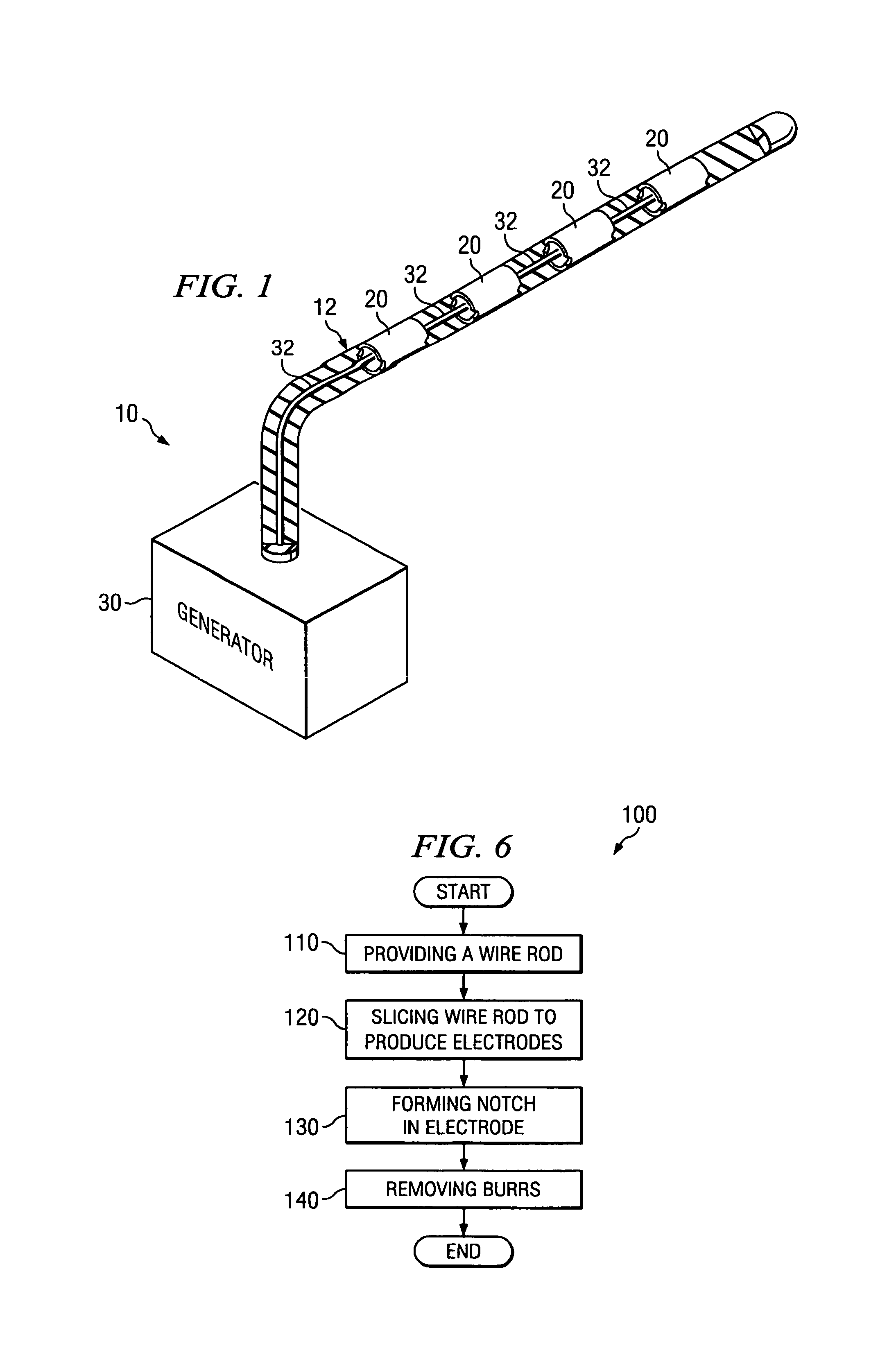 Notched electrode for electrostimulation lead