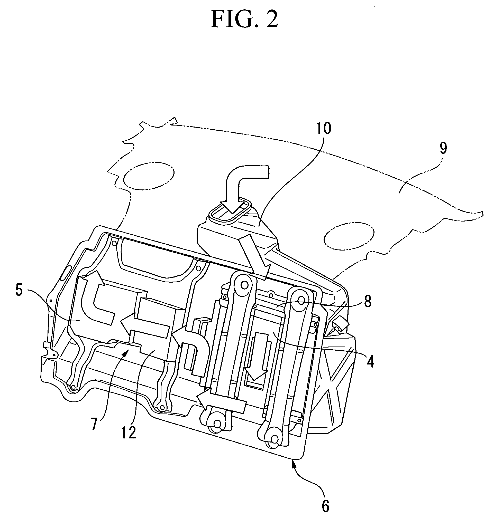 Cooling apparatus for vehicle electrical packaging unit