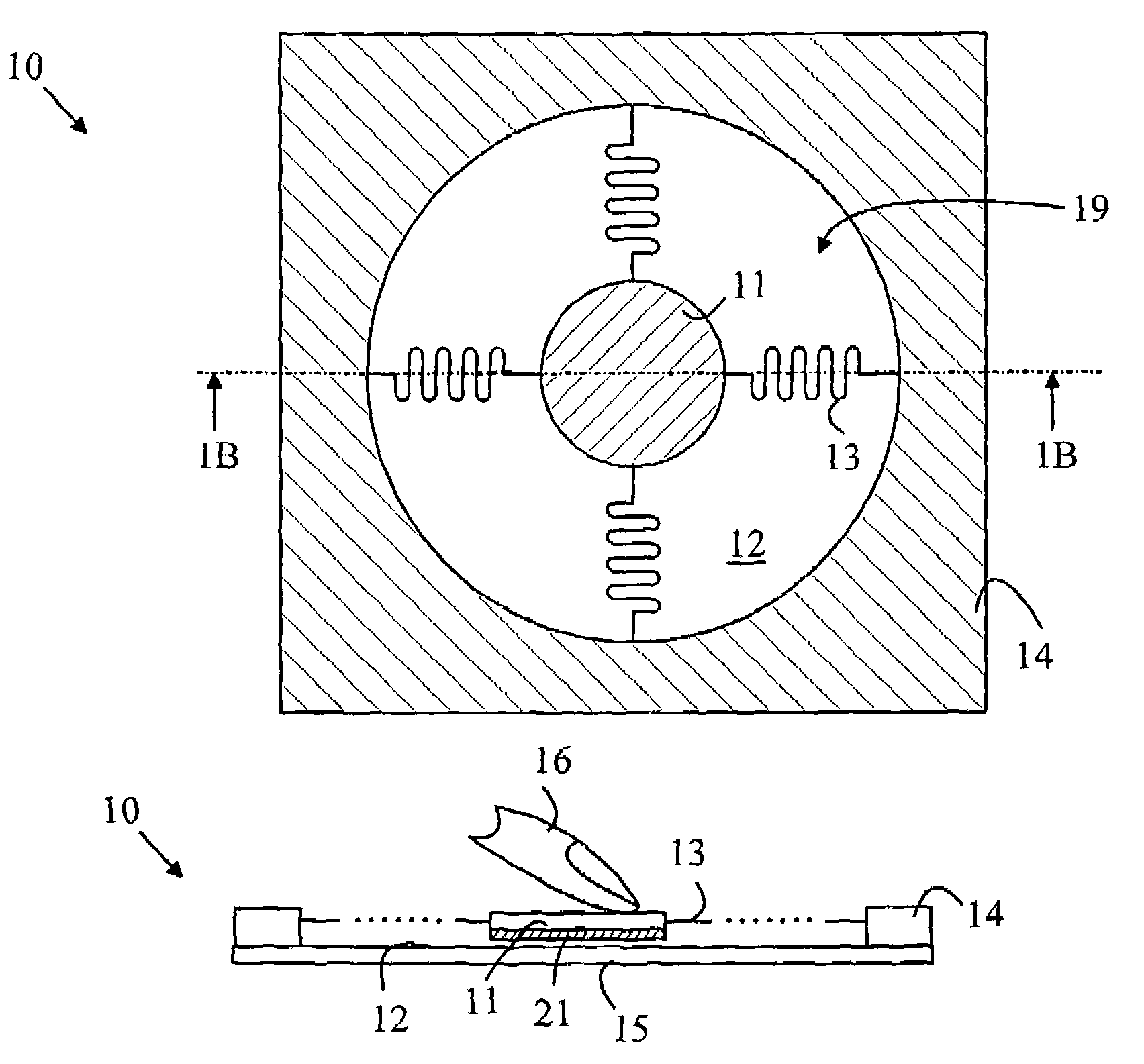 Spring system for re-centering a movable object