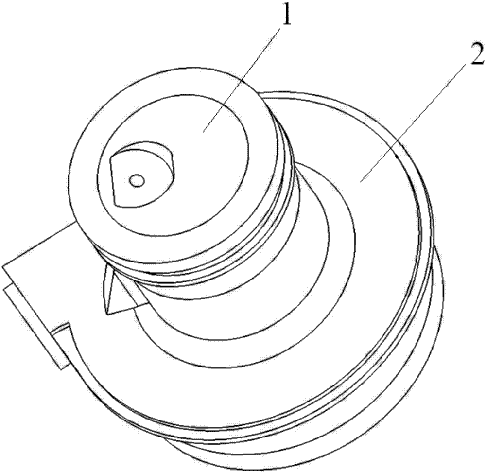 Auxiliary device for machining of oil supply crossed hole of turbine pump and machining and detecting method