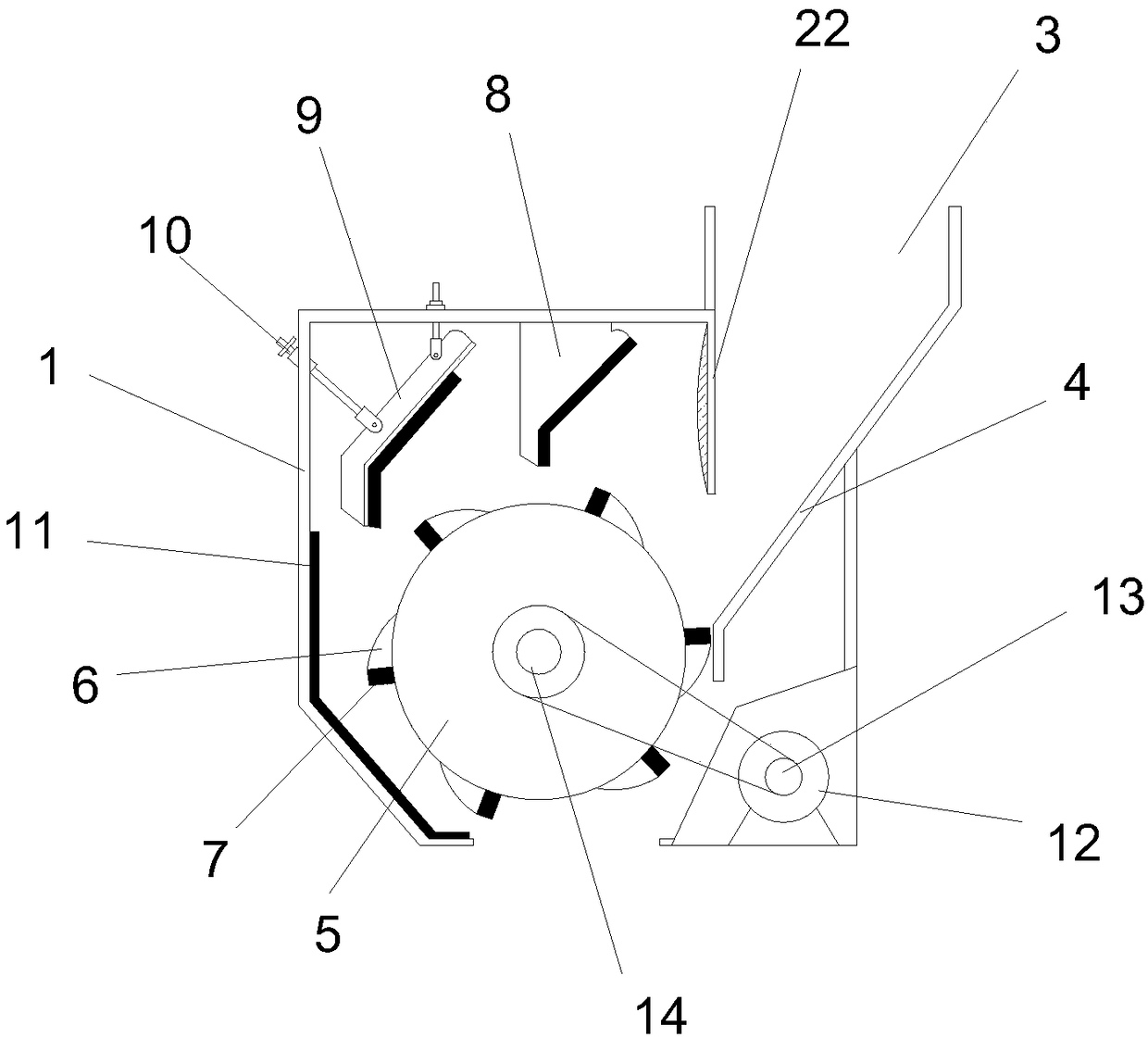 Material crushing and fine grinding device