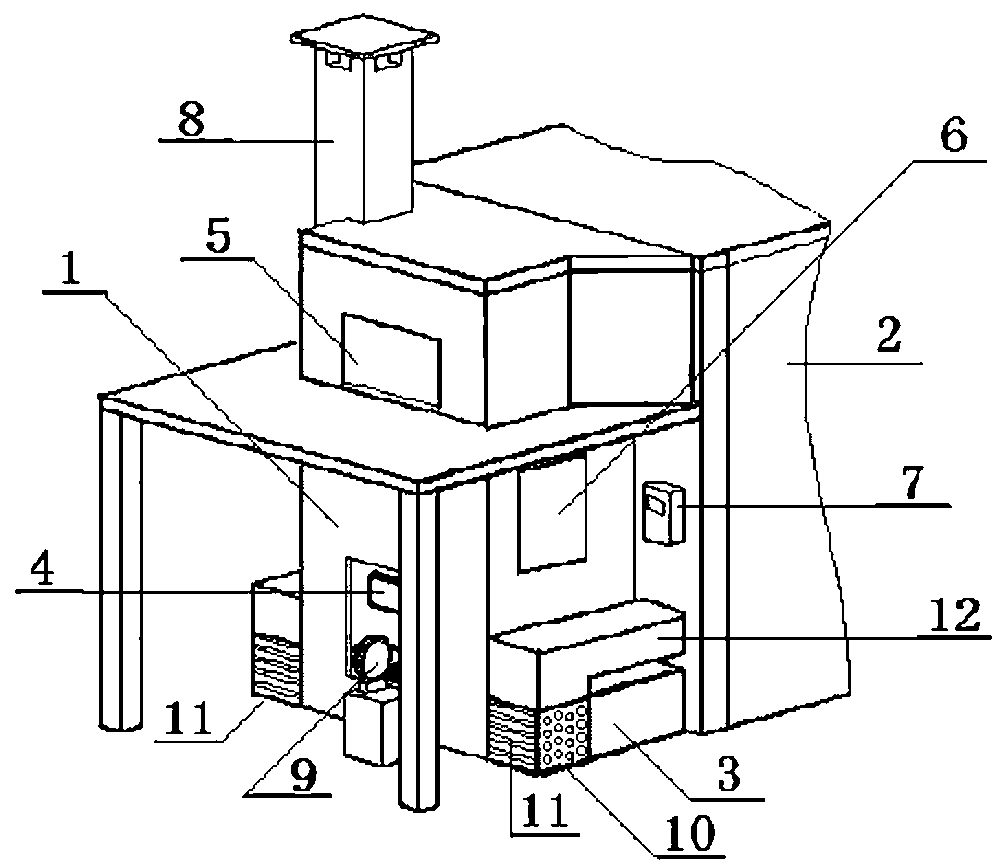 Energy-saving tobacco flue-curing house capable of effectively recycling dehumidification heat energy