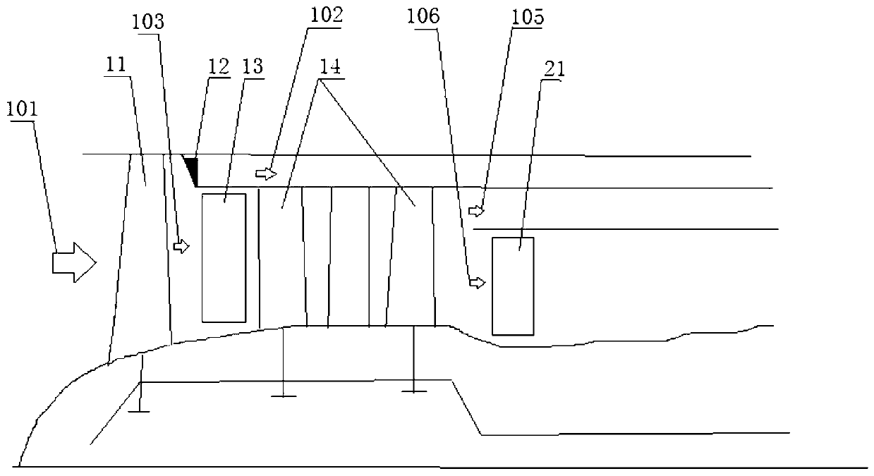 Self-adaptive cycle engine with double external ducts