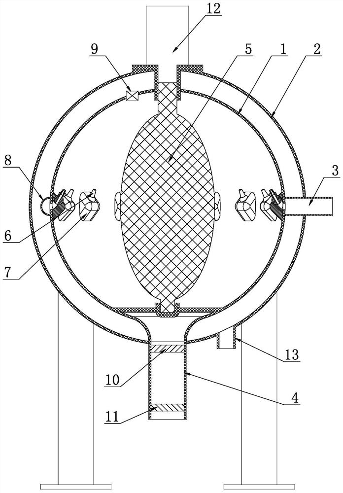 Drying furnace for producing low-water-content potassium fluoride