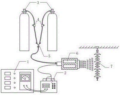 Processing system used for improving outer insulting performance of composite insulating device