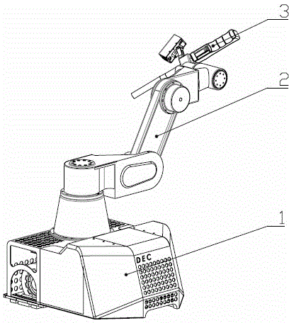 Full-driven magnetic attraction type multifunctional wall climbing robot with multi-degree-of-freedom robotic arm