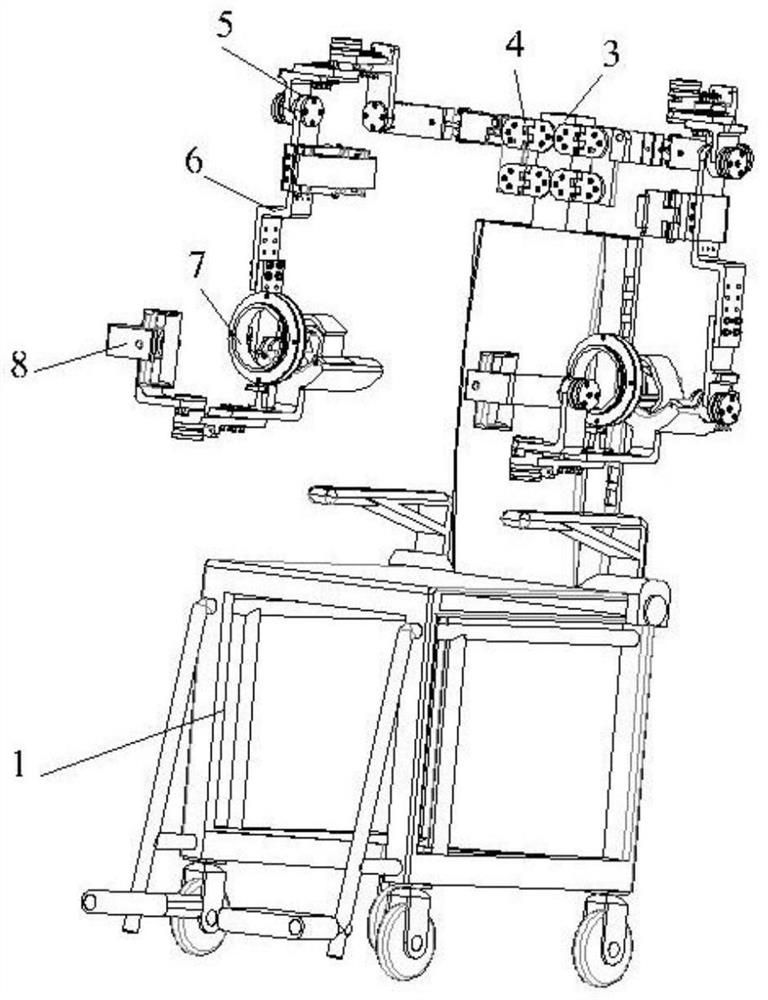 Multi-degree-of-freedom upper limb flexible assistance exoskeleton