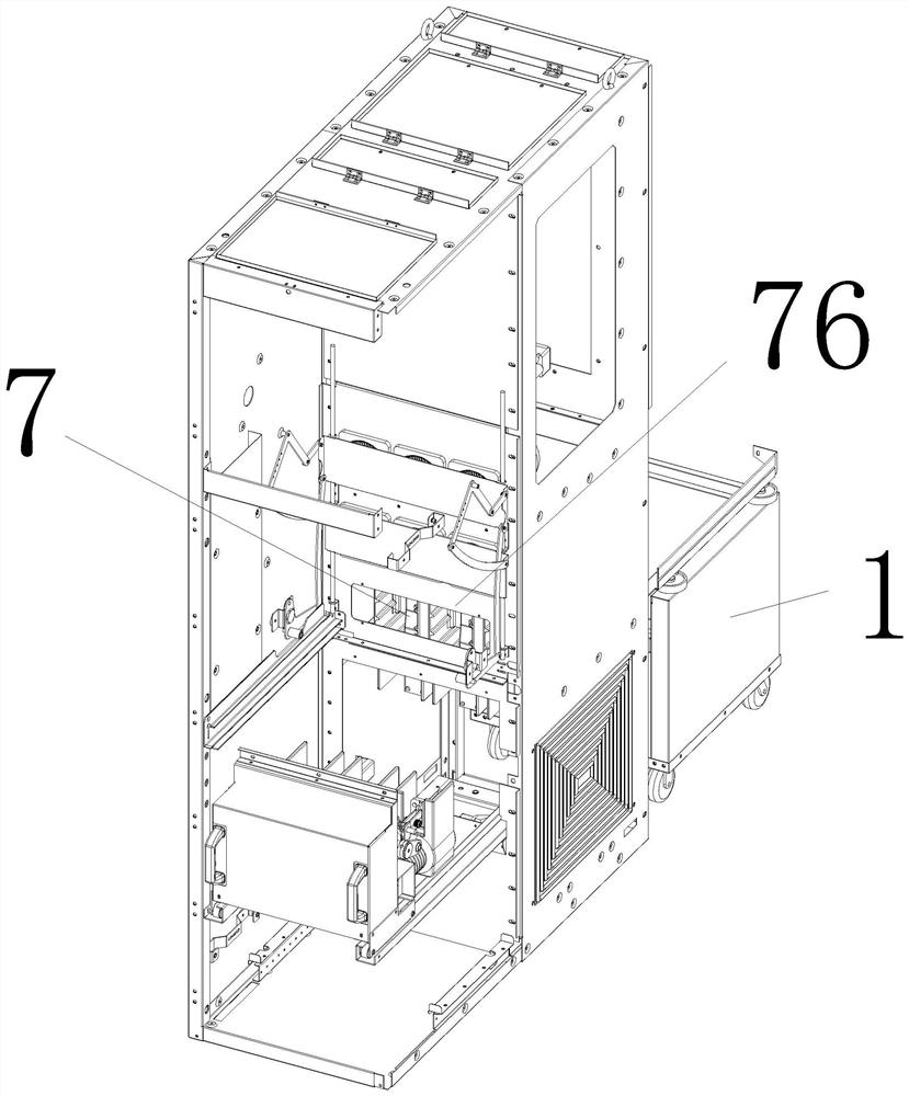 Modularized drawing type transformer for switch cabinet