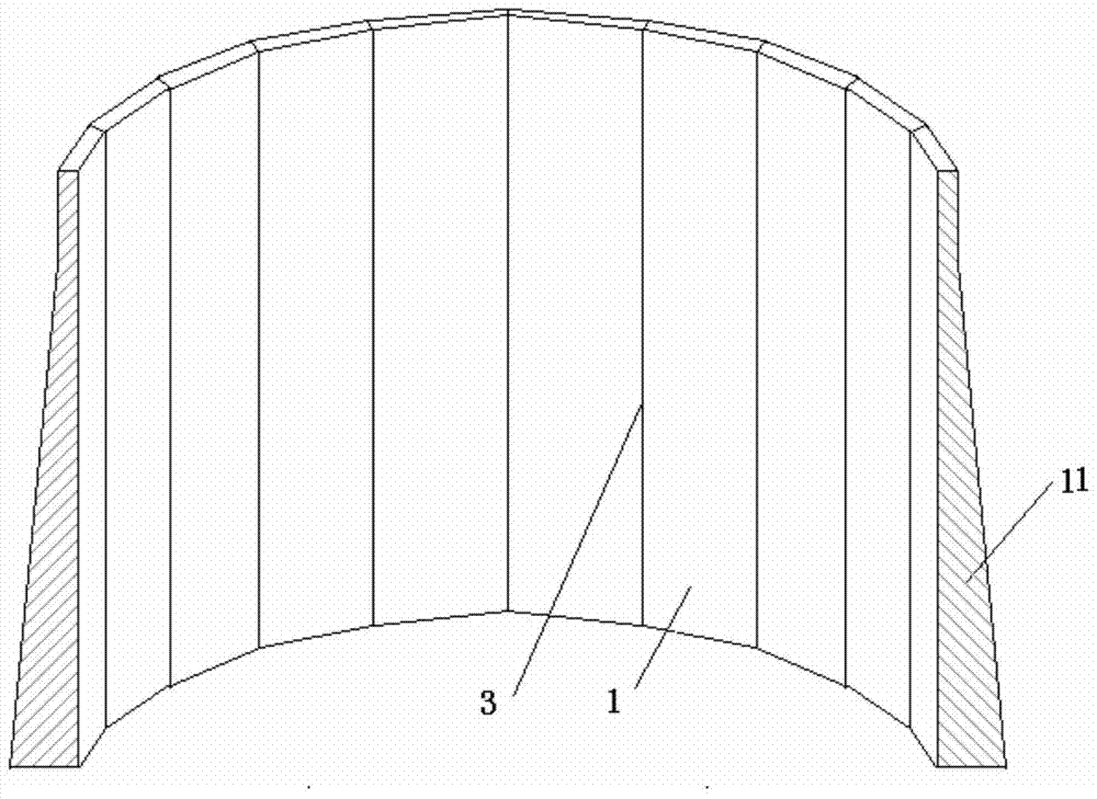 Steel plate for tank wall of large and medium storage tanks, manufacturing method and tank wall structure