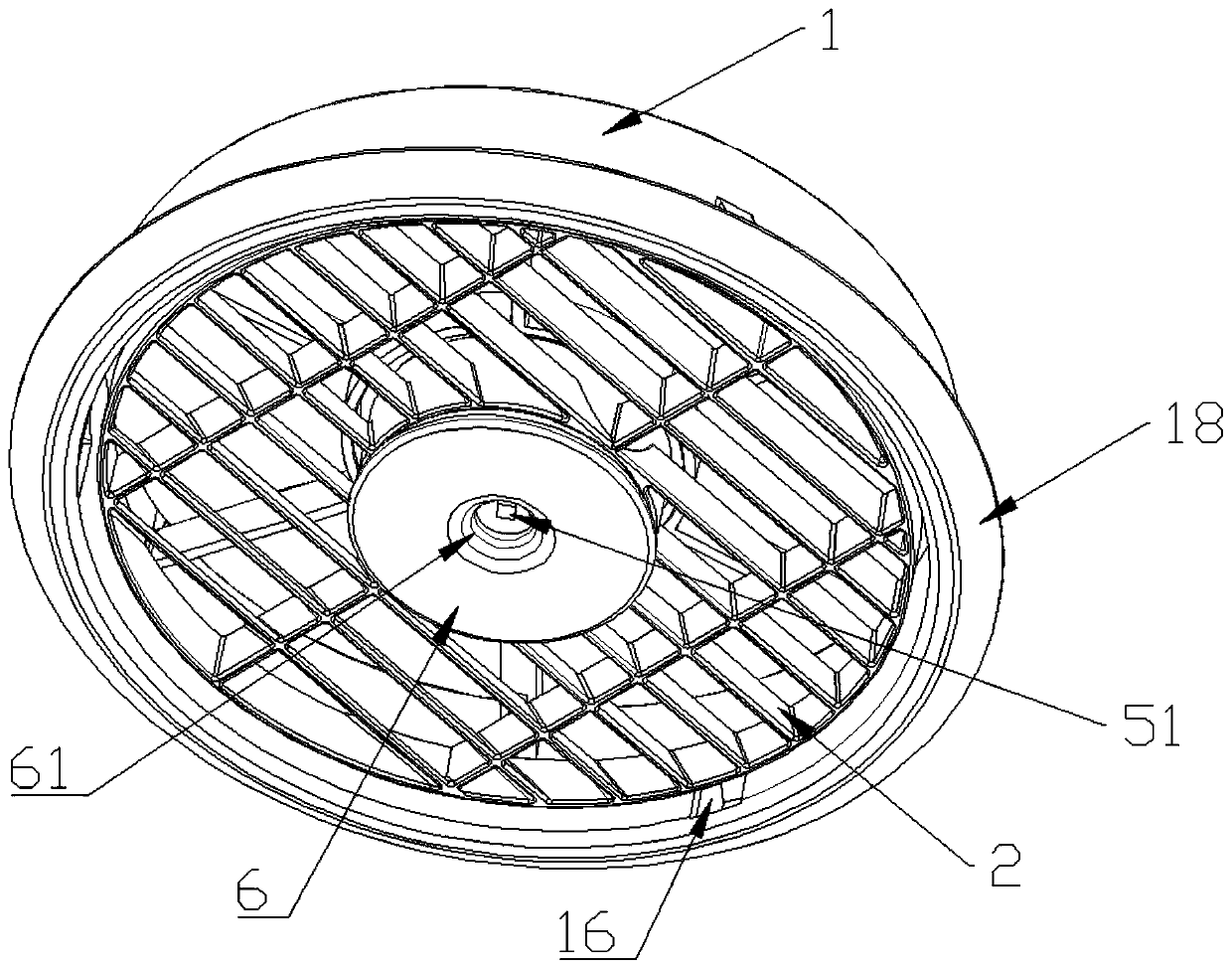 Disinfection system for preventing winding and clothes drying machine