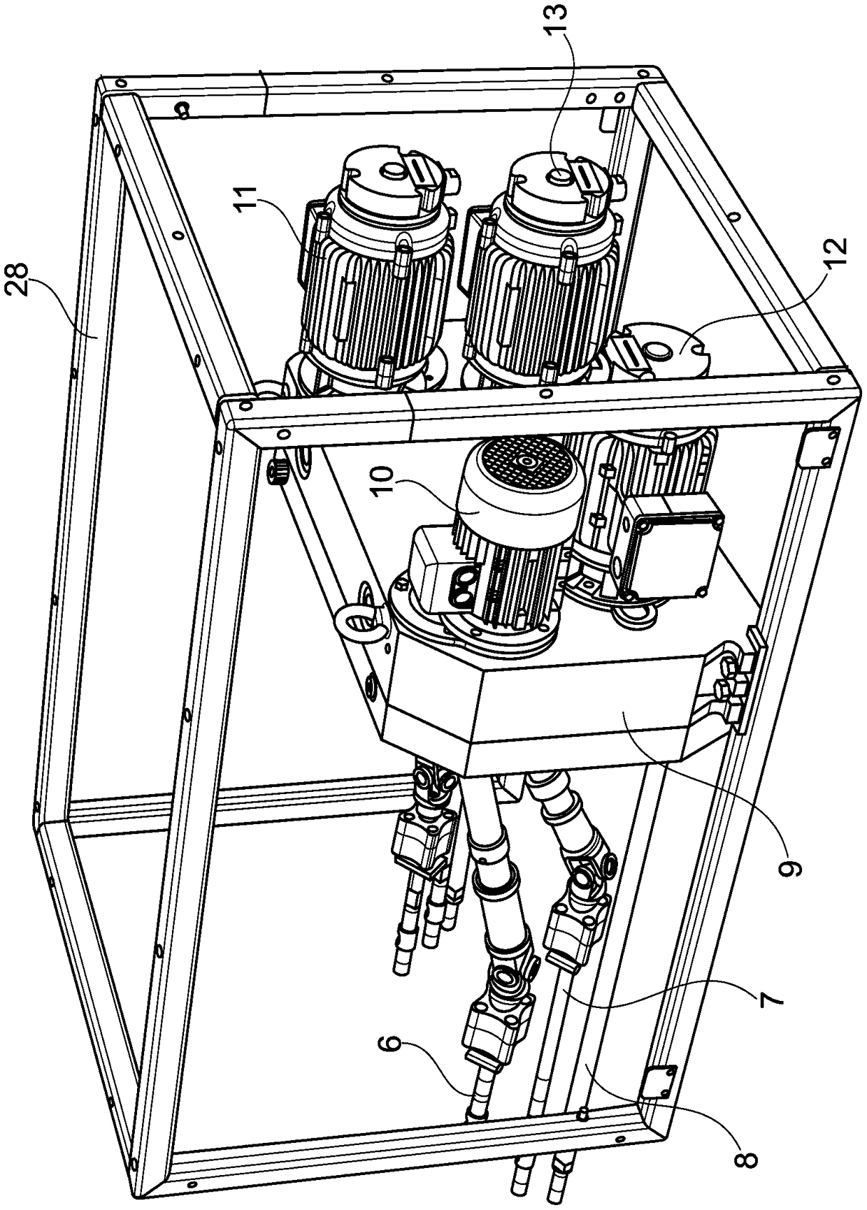 Double sided ring spinning machine