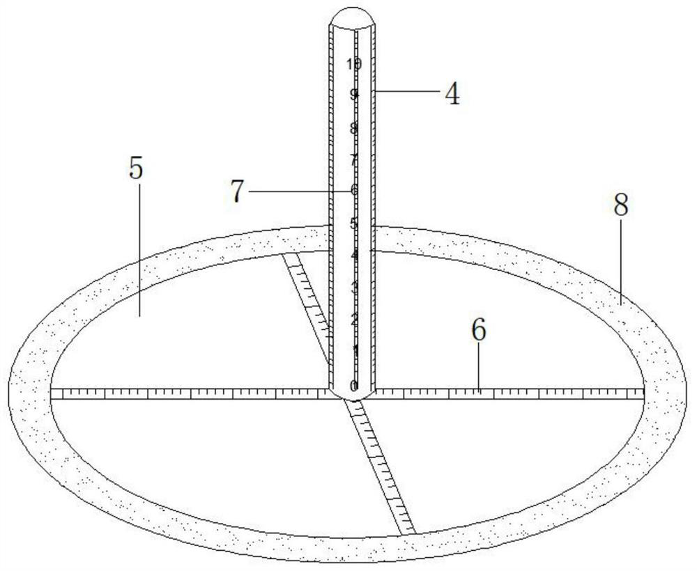 Perianal X-ray examination accurate quantitative focus positioning device