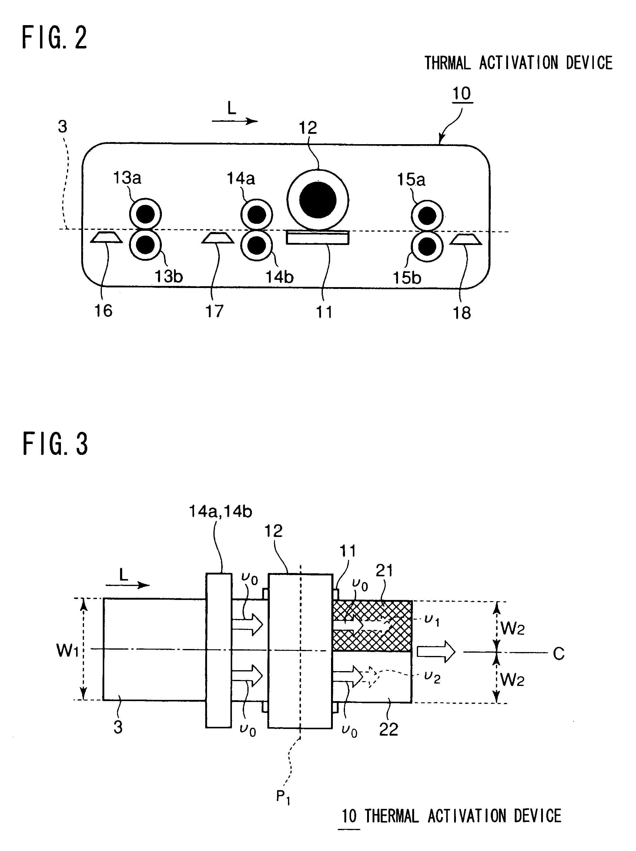 Thermal activation device and method of conveying sheet material